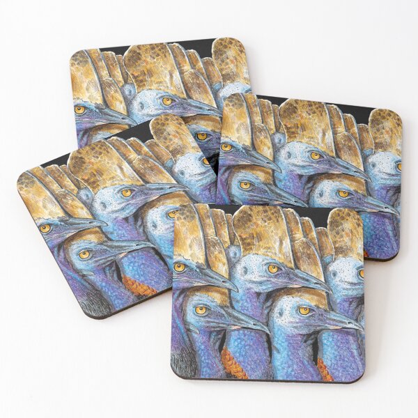 Item preview, Cassowaries by Jim Cox designed and sold by BackyardsforBiodiversity  SEQ Inc.