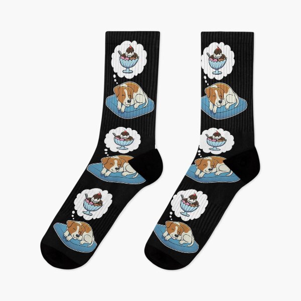 Item preview, Jack Russell Terrier dreaming about Ice Cream designed and sold by DoggieDelights.