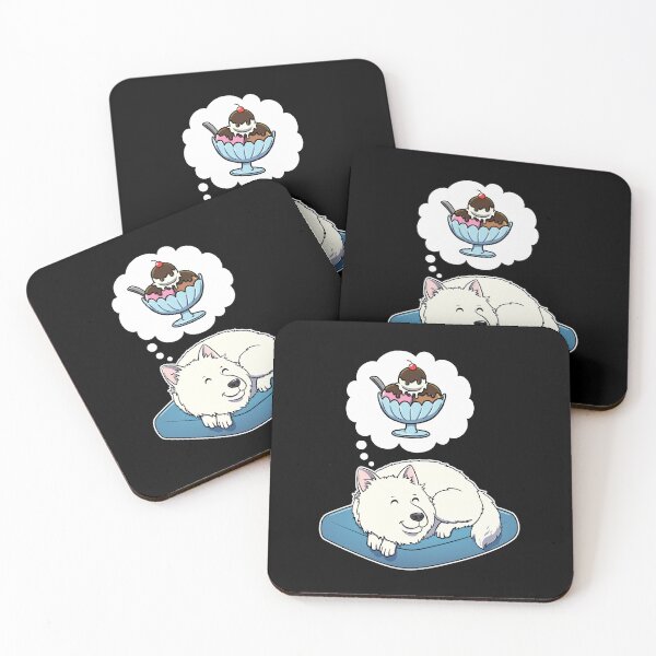 Item preview, Samoyed dreaming about Ice Cream designed and sold by DoggieDelights.