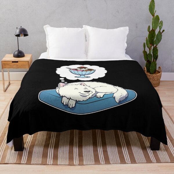 Item preview, Samoyed dreaming about Ice Cream designed and sold by DoggieDelights.