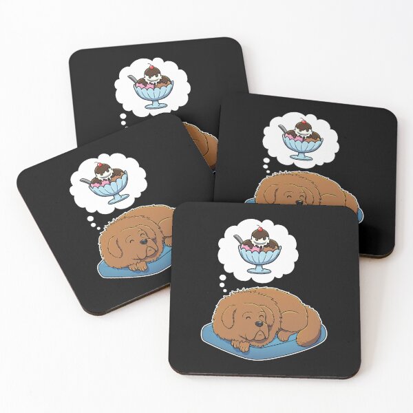 Item preview, Tibetan Mastiff dreaming about Ice Cream designed and sold by DoggieDelights.
