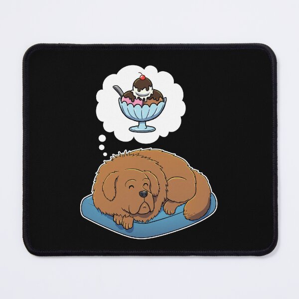 Item preview, Tibetan Mastiff dreaming about Ice Cream designed and sold by DoggieDelights.