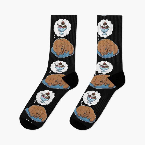 Item preview, Tibetan Mastiff dreaming about Ice Cream designed and sold by DoggieDelights.