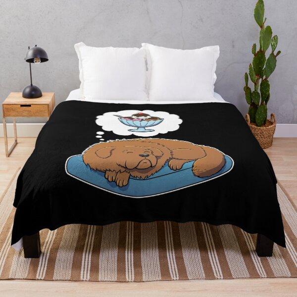 Item preview, Tibetan Mastiff dreaming about Ice Cream designed and sold by DoggieDelights.