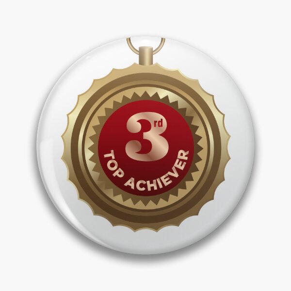 Item preview, Third Top Target Achiever, Winner of this month, Bronze medal designed and sold by DesignIndiaStar.