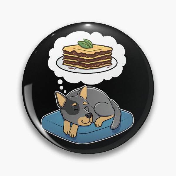 Item preview, Australian Cattle Dog dreaming about lasagna designed and sold by DoggieDelights.