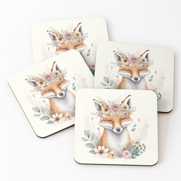 Item preview, Cute Boho Smiling Fox designed and sold by Odd World.