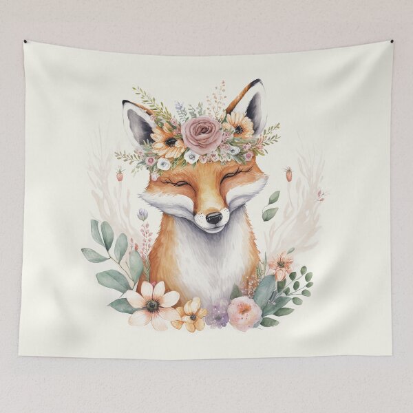 Item preview, Cute Boho Smiling Fox designed and sold by Odd World.