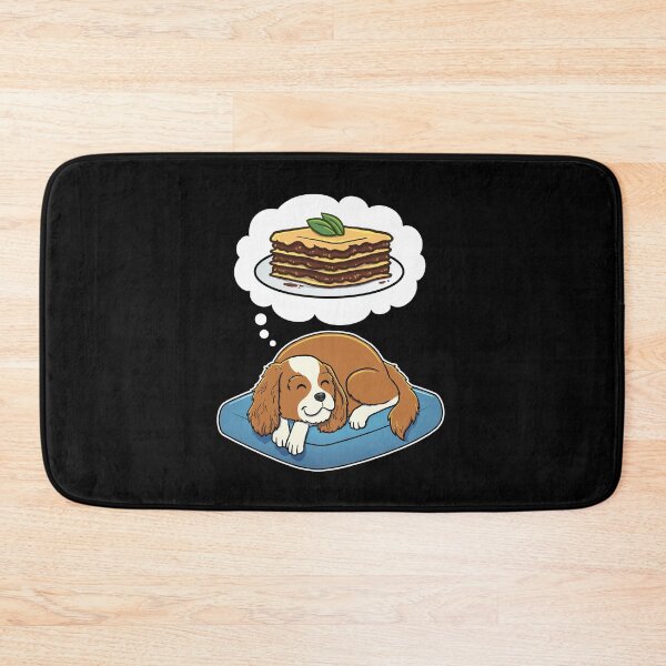 Item preview, Cavalier King Charles Spaniel dreaming about lasagna designed and sold by DoggieDelights.