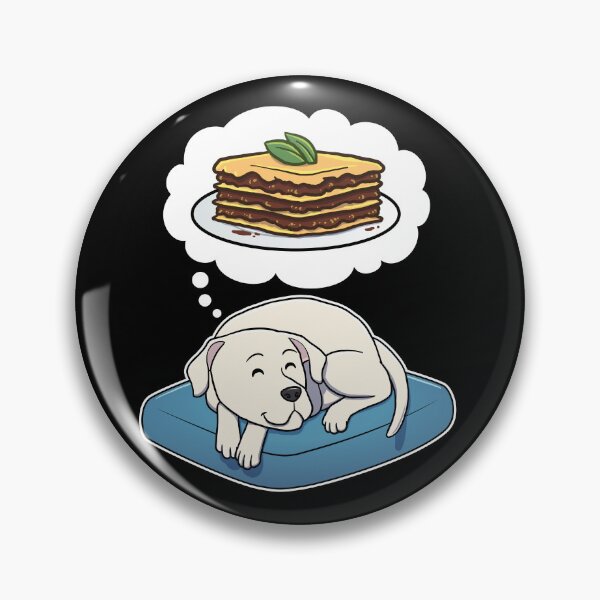 Aperçu de l'œuvre Dogo Argentino dreaming about lasagna créée et vendue par DoggieDelights.