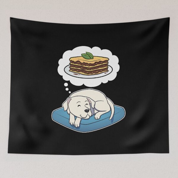 Item preview, Dogo Argentino dreaming about lasagna designed and sold by DoggieDelights.