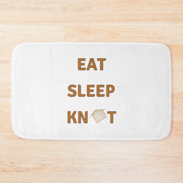 Artikelvorschau, Eat Sleep Knit - Typografie entworfen und verkauft von Digitalme Designs.
