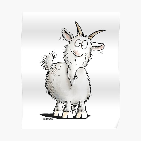 White Goat Posters for Sale | Redbubble