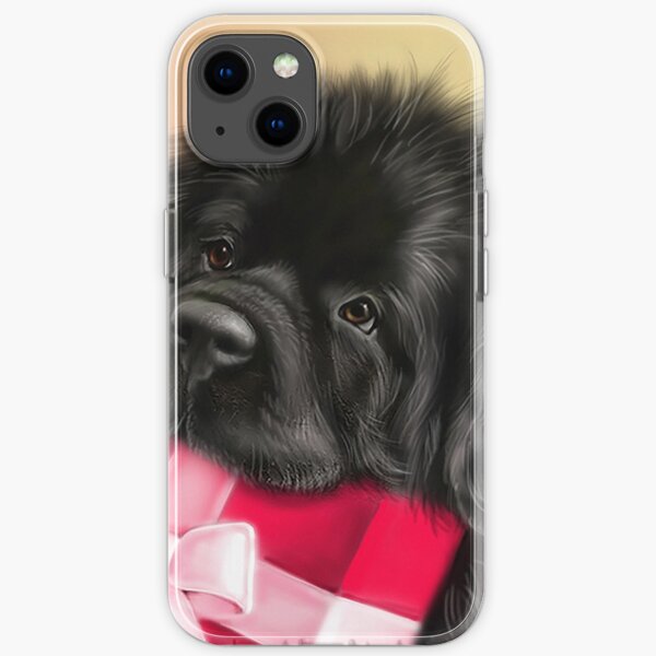 Newfie face with present iPhone Soft Case