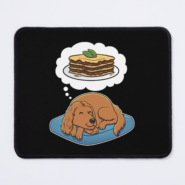 Item preview, English Cocker Spaniel dreaming about lasagna designed and sold by DoggieDelights.