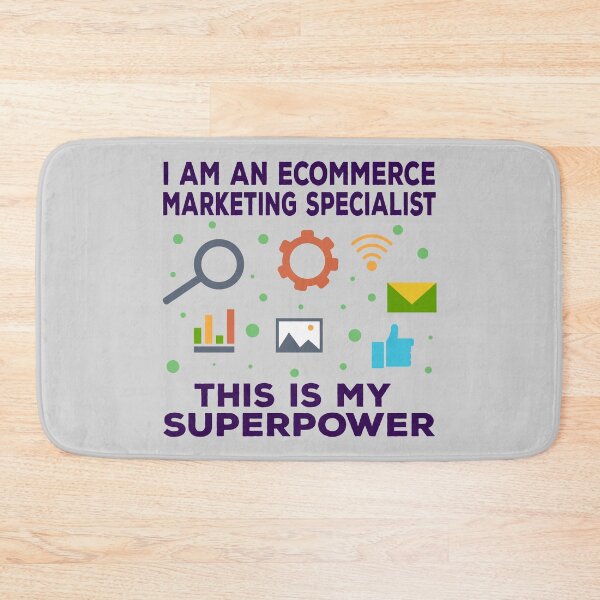 Item preview, I am an Ecommerce marketing specialist this is my superpower, dark text, funny superpower lovers, job, humor, joke, meme, superhero worker designed and sold by SGS-.