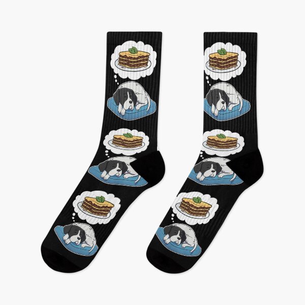 Item preview, English Pointer dreaming about lasagna designed and sold by DoggieDelights.