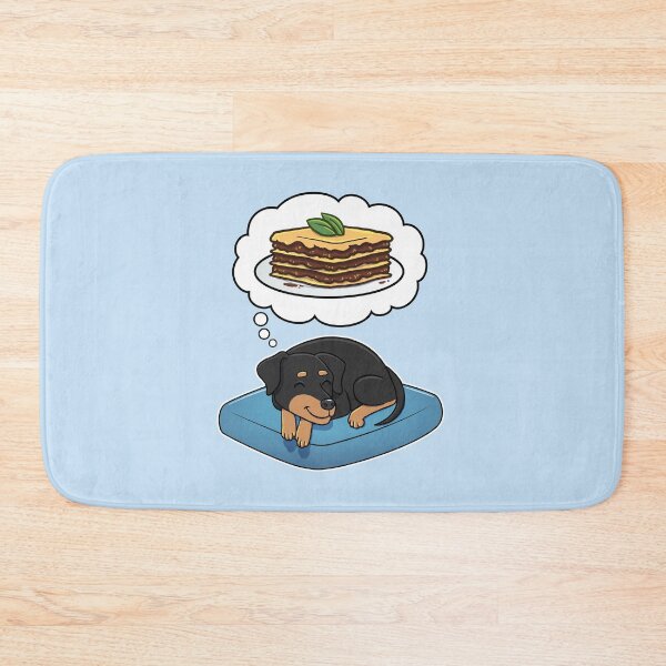 Item preview, Miniature Pinscher dreaming about lasagna designed and sold by DoggieDelights.