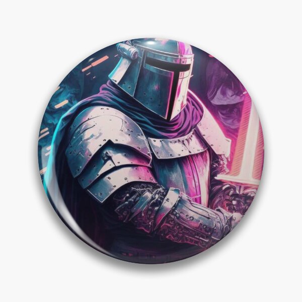 Item preview, Neon Silver Knight: A Silver Full Plate Armor with Glowing Long Sword designed and sold by AkoSiEss.