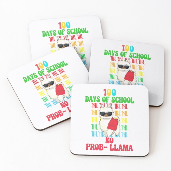 Item preview, 100 Days of School, Funny School Llama, No Problem Llama designed and sold by desireedickens.