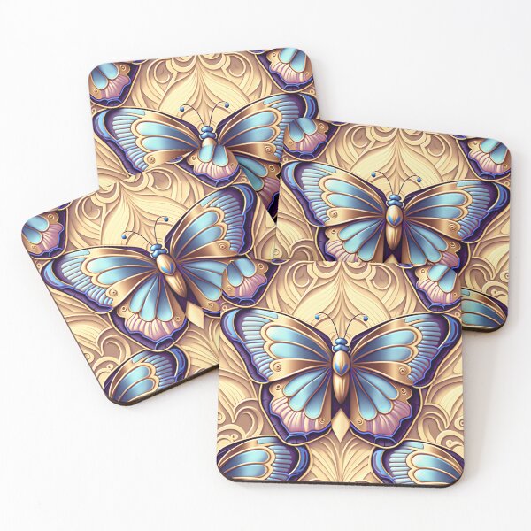Item preview, Gold Butterfly Pattern | Glamourous Butterfly | Royal Butterfly | Insect Lover | high resolution designed and sold by Synthetic-Intel.