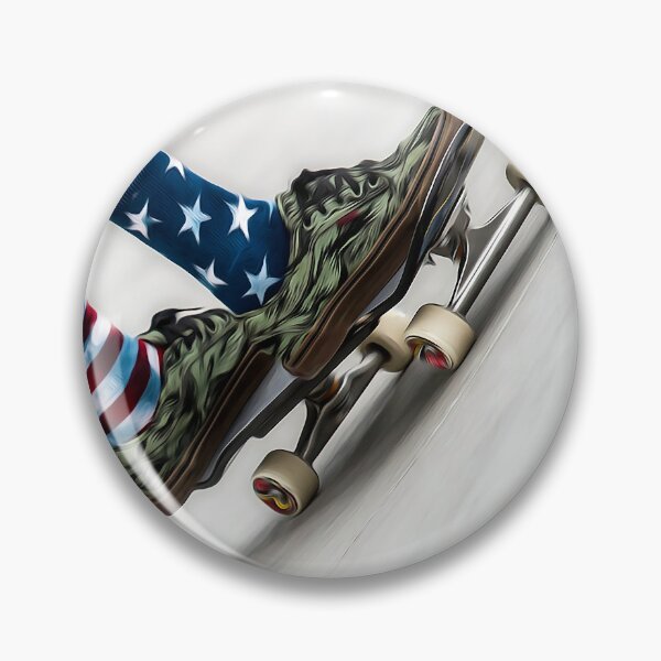 Item preview, Skater with her American socks at the skatepark designed and sold by elcarnero.