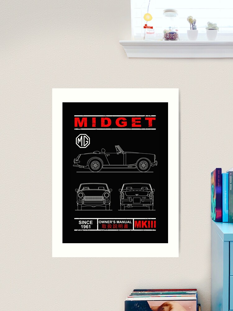 Blueprint of the MG Midget