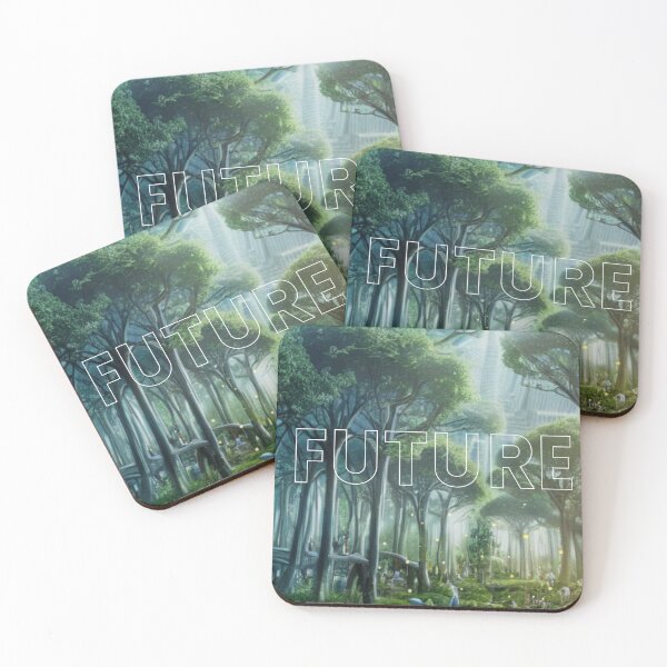 Item preview, Futuristic magical forest designed and sold by motivationhood.