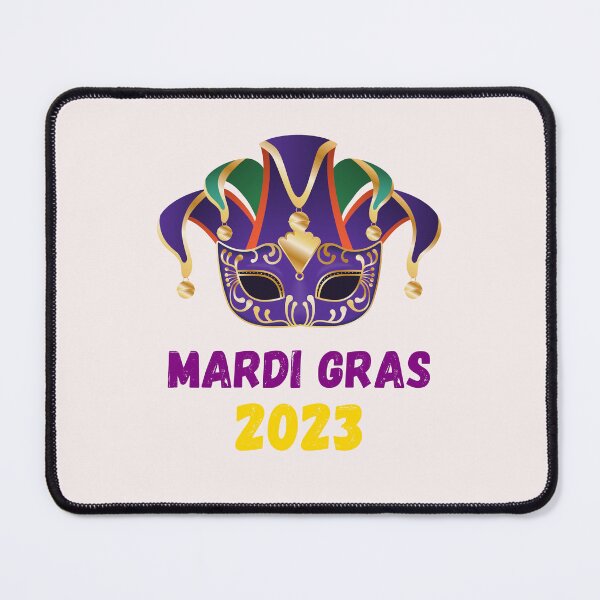 Item preview, Celebrate Mardi Gras 2023! Carnival Purple and Gold Mask Design designed and sold by Lost-World-Shop.