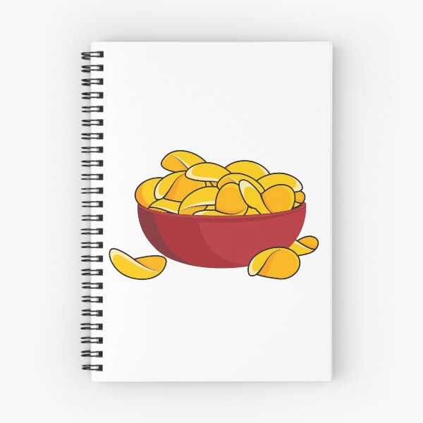 Item preview, Potato chip cartoon illustration designed and sold by Misscartoon.
