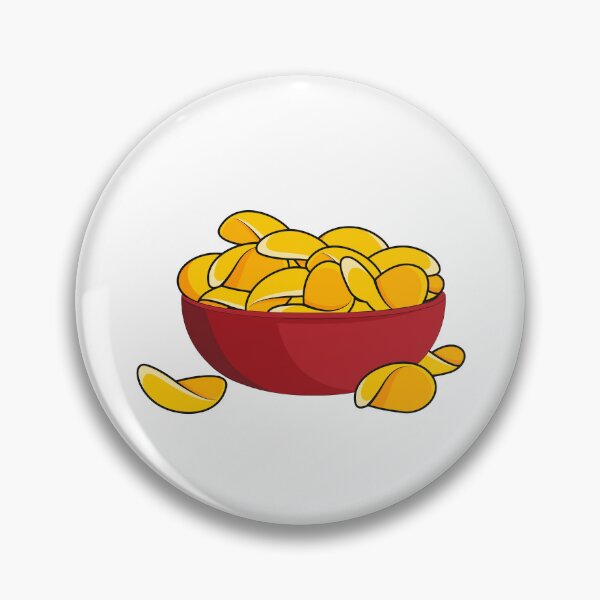 Item preview, Potato chip cartoon illustration designed and sold by Misscartoon.