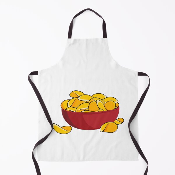 Item preview, Potato chip cartoon illustration designed and sold by Misscartoon.