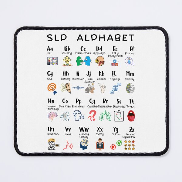 Item preview, Speech Language Pathologist - Speech Alphabet - SLP - ABC's of Speech Therapy - Speech Therapist Graduation designed and sold by Dolphin Graphic.