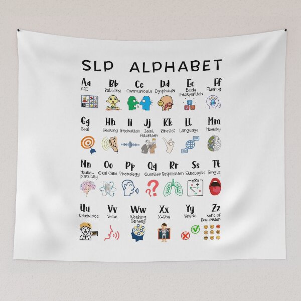 Item preview, Speech Language Pathologist - Speech Alphabet - SLP - ABC's of Speech Therapy - Speech Therapist Graduation designed and sold by Dolphin Graphic.