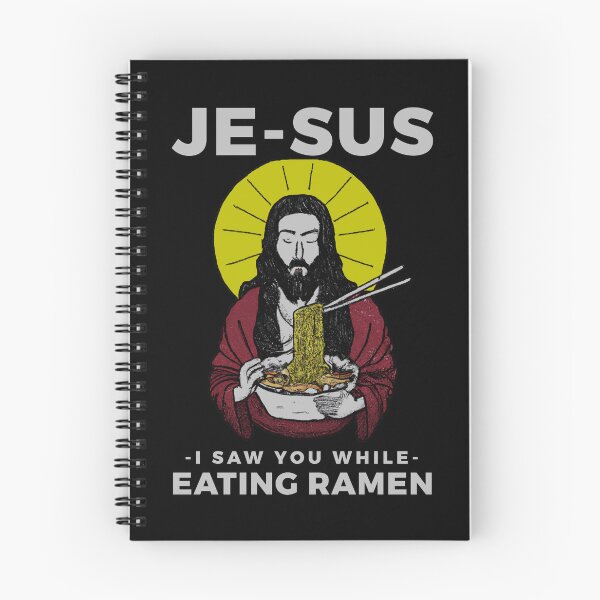 Item preview, JE-SUS eating ramen JESUS WATCHING designed and sold by ALIENATIVED.