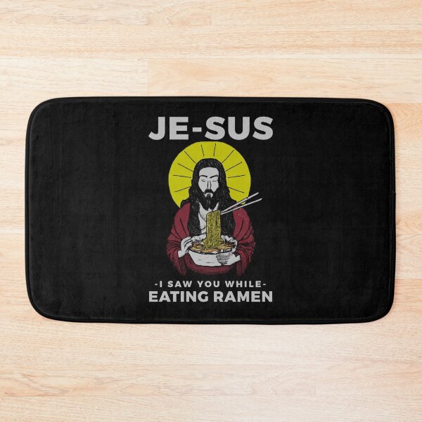 Item preview, JE-SUS eating ramen JESUS WATCHING designed and sold by ALIENATIVED.