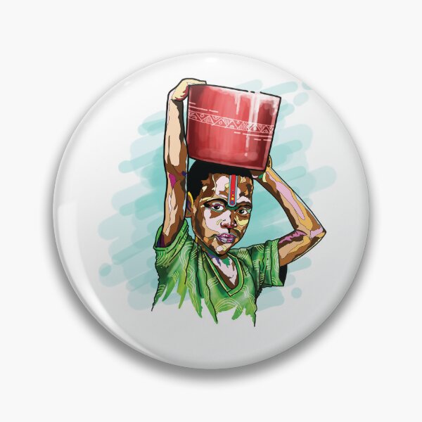 Item preview, Black African Boy Carrying a Water Bowl designed and sold by Kainene.