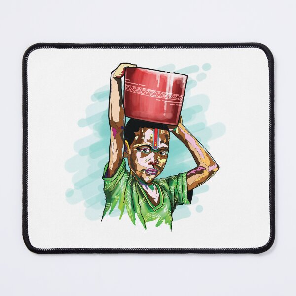 Item preview, Black African Boy Carrying a Water Bowl designed and sold by Kainene.