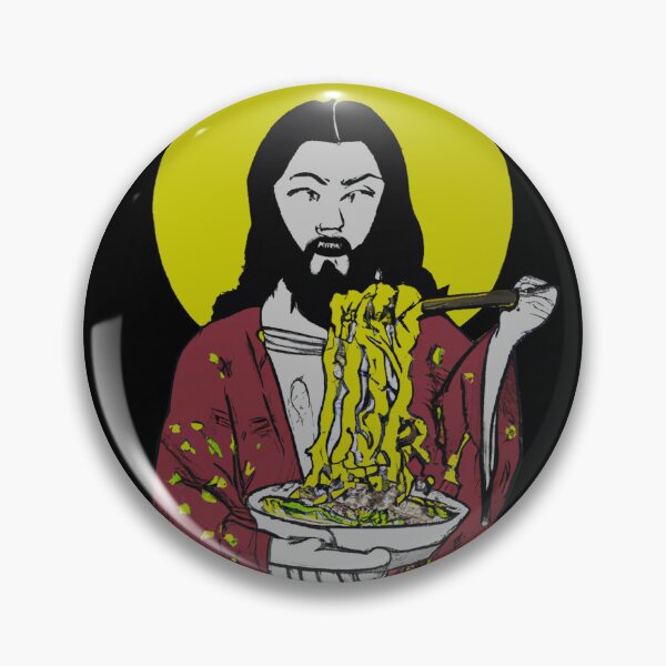 Item preview, JESUS WATCHING JE-SUS eating ramen  designed and sold by ALIENATIVED.
