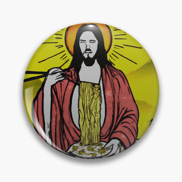 Item preview, JESUS WATCHING JE-SUS eating ramen  designed and sold by ALIENATIVED.