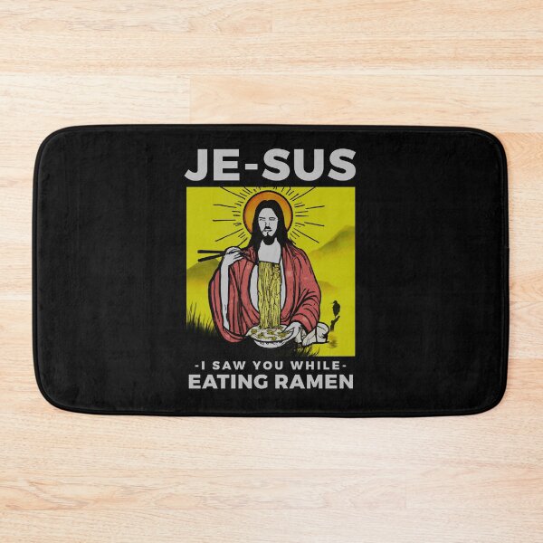 Item preview, JESUS WATCHING JE-SUS eating ramen  designed and sold by ALIENATIVED.