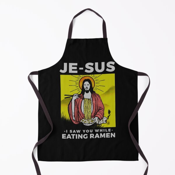 Item preview, JESUS WATCHING JE-SUS eating ramen  designed and sold by ALIENATIVED.