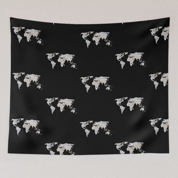Item preview, Newspaper World Map designed and sold by artemisd.