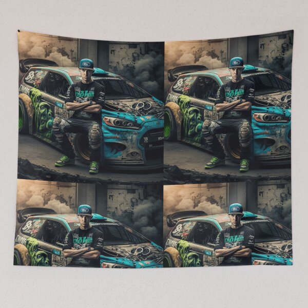Item preview, Ken Block with Car... designed and sold by ravinduyas.