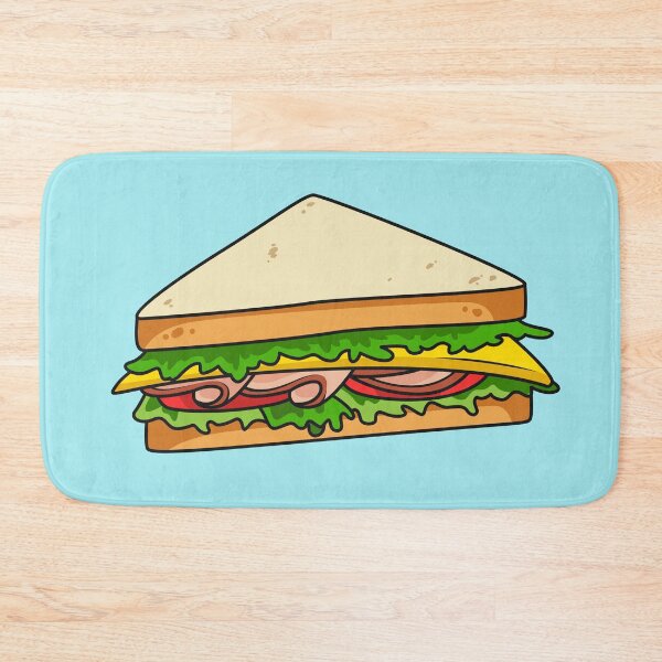 Item preview, Sandwich cartoon illustration designed and sold by Misscartoon.