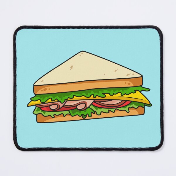 Item preview, Sandwich cartoon illustration designed and sold by Misscartoon.