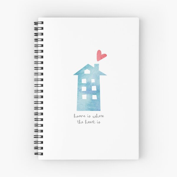 Item preview, Home is where the heart is - blue designed and sold by larilou-art.