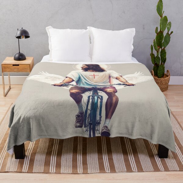 Item preview, Jesus the hipster on bike designed and sold by Papouilles.