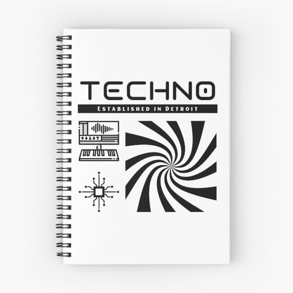 Item preview, Techno Established In Detroit (black)  designed and sold by Discothreadz.