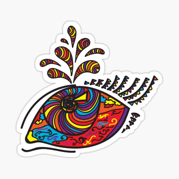 Psychedelic eye Sticker
